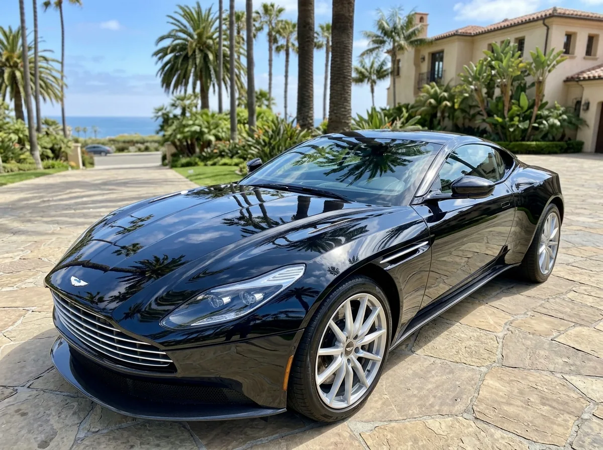 Luxury car detailed to a mirror finish